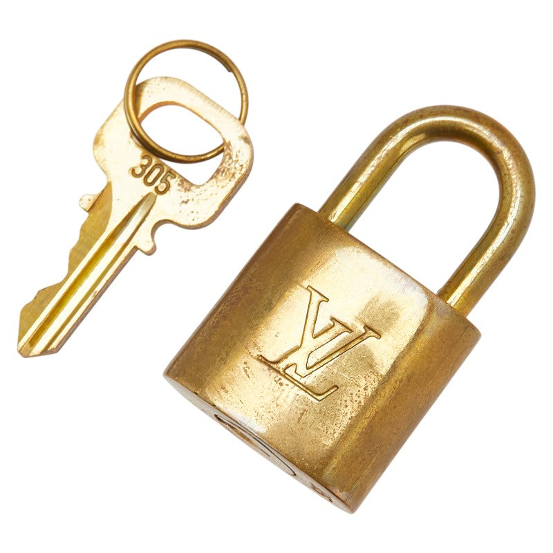 ルイ ヴィトン カデナ 南京錠 キー セット ゴールド メッキ レディース LOUIS VUITTON 【中古】