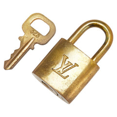 ルイ ヴィトン カデナ 南京錠 キー セット ゴールド メッキ レディース LOUIS VUITTON 【中古】