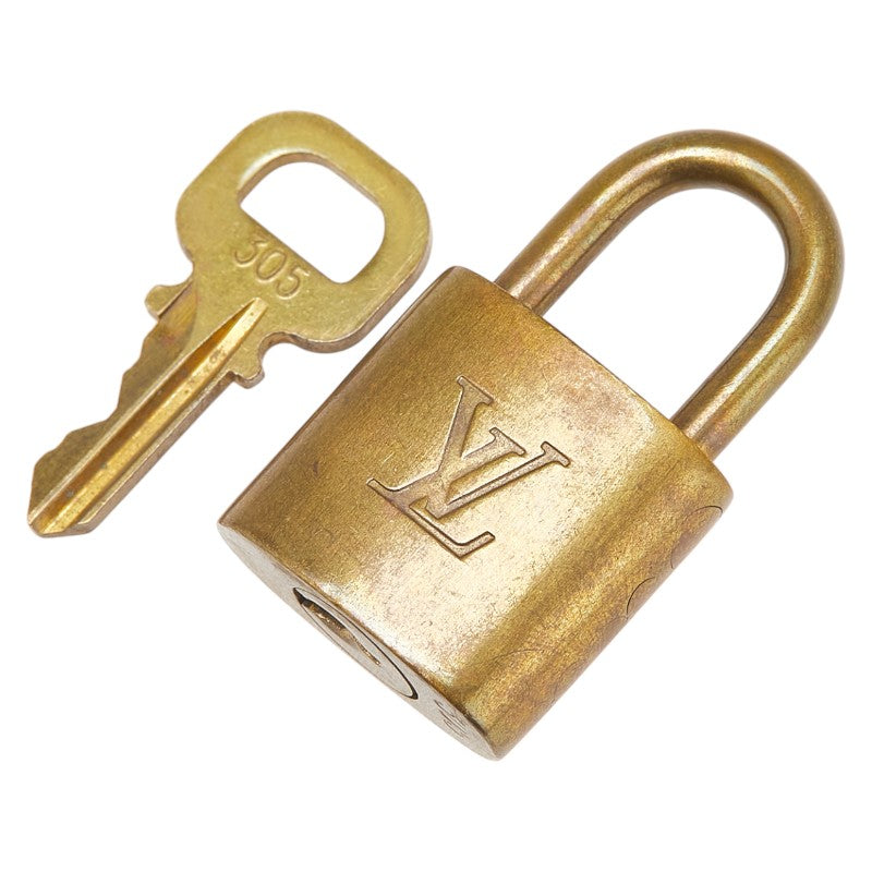 ルイ ヴィトン カデナ 南京錠 キー セット ゴールド メッキ レディース LOUIS VUITTON 【中古】