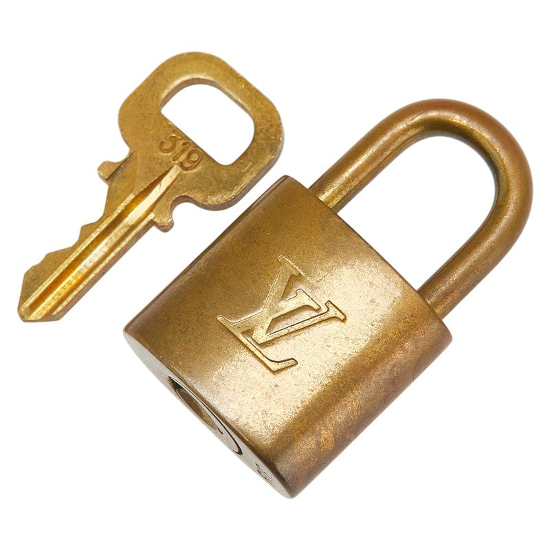 ルイ ヴィトン カデナ 南京錠 キー セット ゴールド メッキ レディース LOUIS VUITTON 【中古】