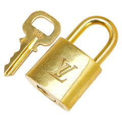ルイ ヴィトン カデナ 南京錠 キー セット ゴールド メッキ レディース LOUIS VUITTON 【中古】