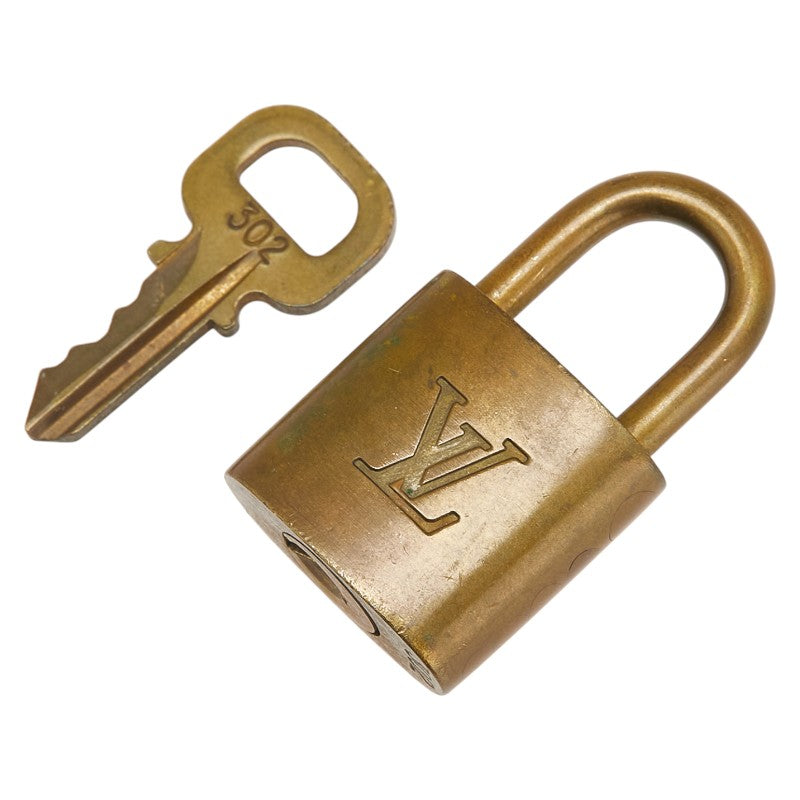 ルイ ヴィトン カデナ 南京錠 キー セット ゴールド メッキ レディース LOUIS VUITTON 【中古】
