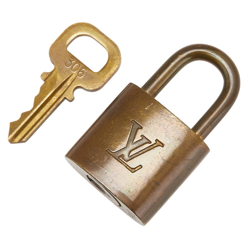 ルイ ヴィトン カデナ 南京錠 キー セット ゴールド メッキ レディース LOUIS VUITTON 【中古】