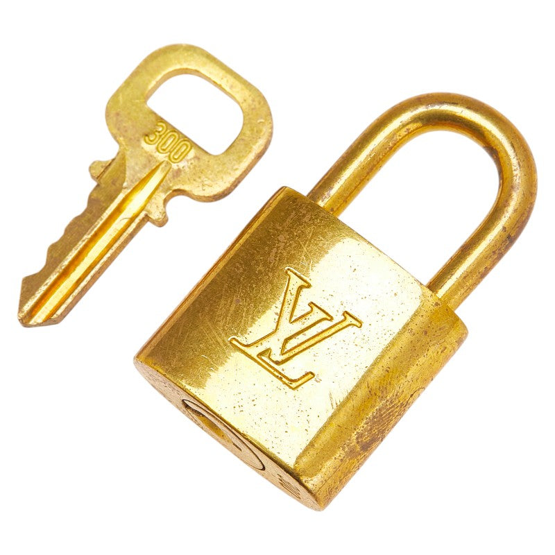ルイ ヴィトン カデナ 南京錠 キー セット ゴールド メッキ レディース LOUIS VUITTON 【中古】