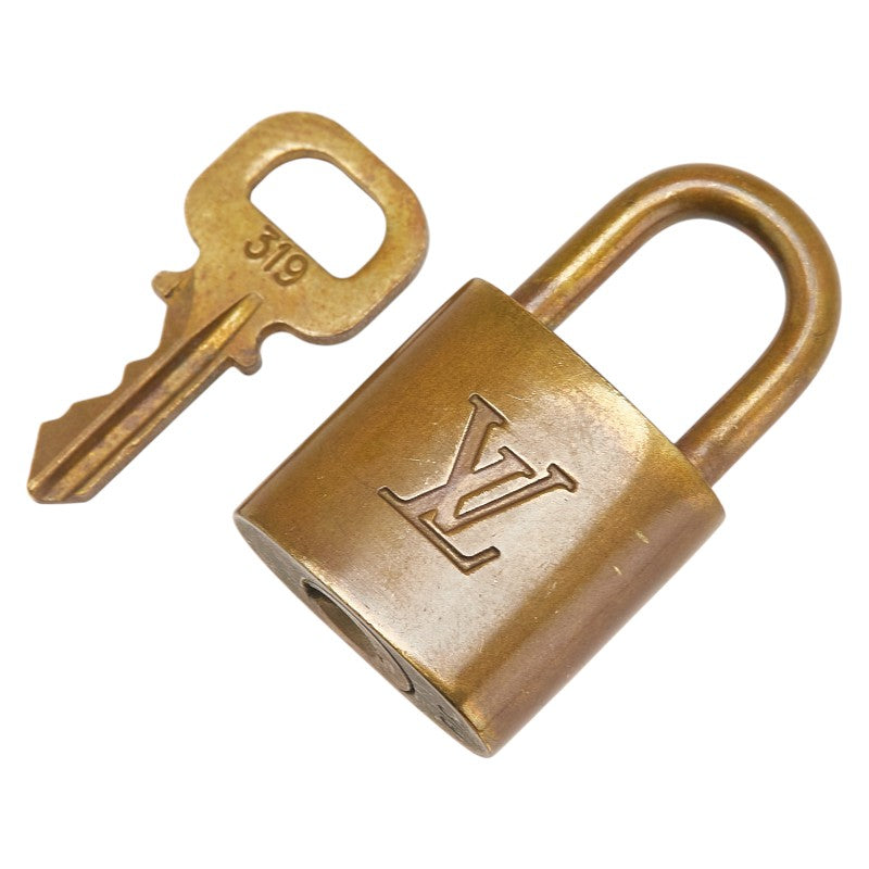 ルイ ヴィトン カデナ 南京錠 キー セット ゴールド メッキ レディース LOUIS VUITTON 【中古】