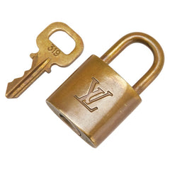 ルイ ヴィトン カデナ 南京錠 キー セット ゴールド メッキ レディース LOUIS VUITTON 【中古】