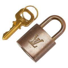 ルイ ヴィトン カデナ 南京錠 キー セット ゴールド メッキ レディース LOUIS VUITTON 【中古】