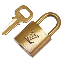 ルイ ヴィトン カデナ 南京錠 キー セット ゴールド メッキ レディース LOUIS VUITTON 【中古】