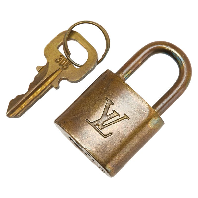 ルイ ヴィトン カデナ 南京錠 キー セット ゴールド メッキ レディース LOUIS VUITTON 【中古】