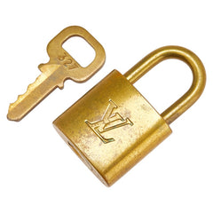 ルイ ヴィトン カデナ 南京錠 キー セット ゴールド メッキ レディース LOUIS VUITTON 【中古】