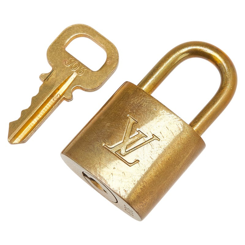 ルイ ヴィトン カデナ 南京錠 キー セット ゴールド メッキ レディース LOUIS VUITTON 【中古】