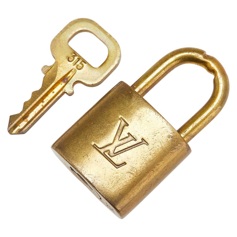 ルイ ヴィトン カデナ 南京錠 キー セット ゴールド メッキ レディース LOUIS VUITTON 【中古】