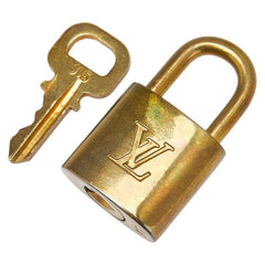 ルイ ヴィトン カデナ 南京錠 キー セット ゴールド メッキ レディース LOUIS VUITTON 【中古】