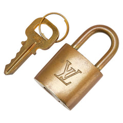 ルイ ヴィトン カデナ 南京錠 キー セット ゴールド メッキ レディース LOUIS VUITTON 【中古】