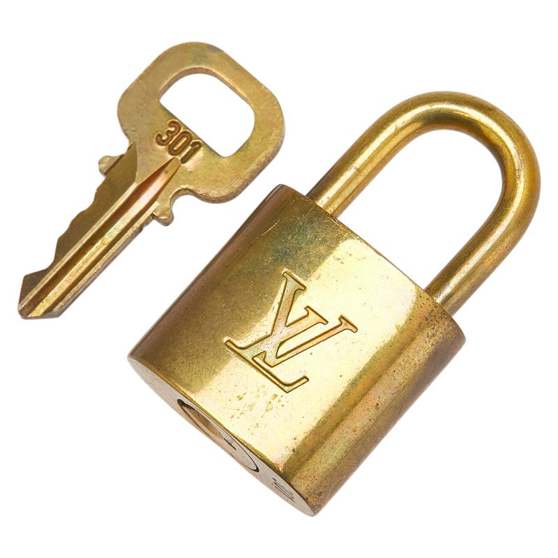 ルイ ヴィトン カデナ 南京錠 キー セット ゴールド メッキ レディース LOUIS VUITTON 【中古】