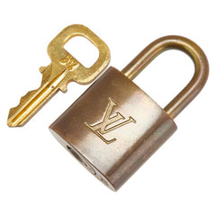 ルイ ヴィトン カデナ 南京錠 キー セット ゴールド メッキ レディース LOUIS VUITTON 【中古】