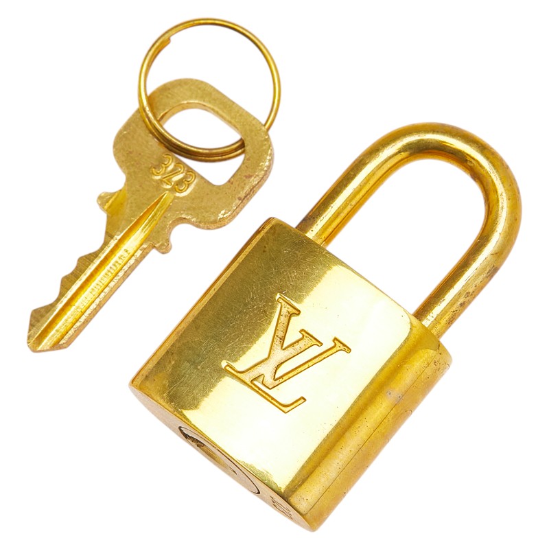 ルイ ヴィトン カデナ 南京錠 キー セット ゴールド メッキ レディース LOUIS VUITTON 【中古】