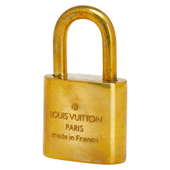 ルイ ヴィトン カデナ 南京錠 キー セット ゴールド メッキ レディース LOUIS VUITTON 【中古】