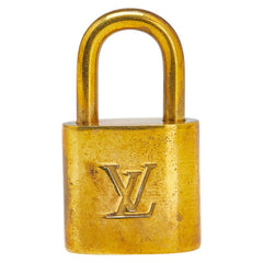 ルイ ヴィトン カデナ 南京錠 キー セット ゴールド メッキ レディース LOUIS VUITTON 【中古】