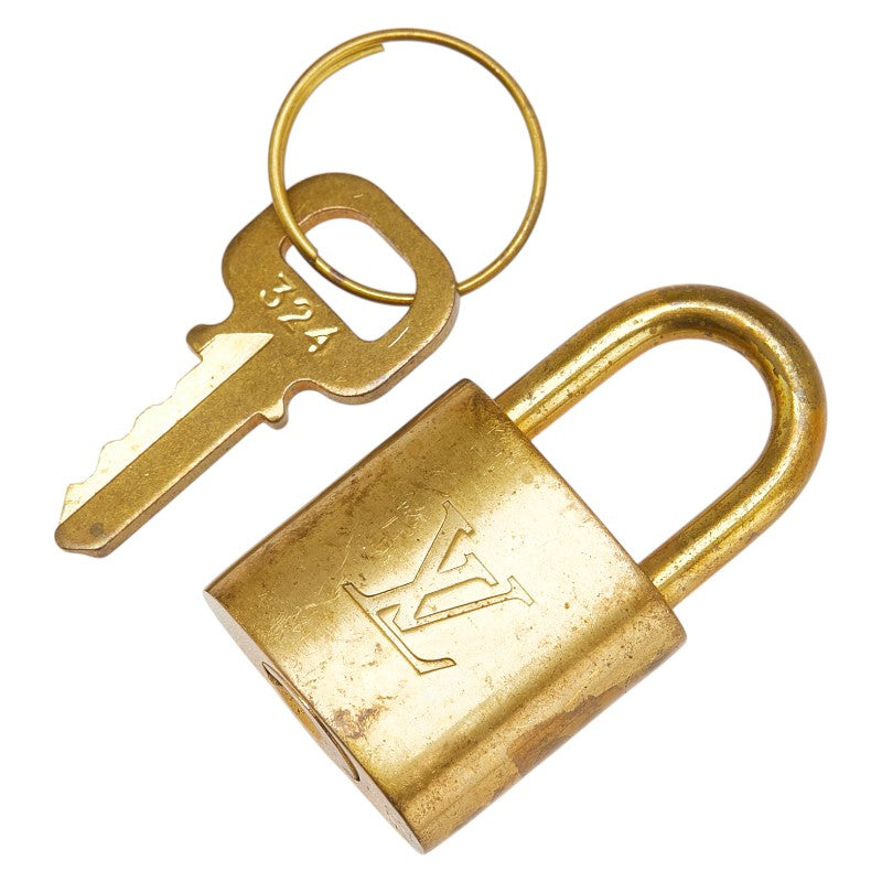 ルイ ヴィトン カデナ 南京錠 キー セット ゴールド メッキ レディース LOUIS VUITTON 【中古】