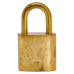 ルイ ヴィトン カデナ 南京錠 キー セット ゴールド メッキ レディース LOUIS VUITTON 【中古】