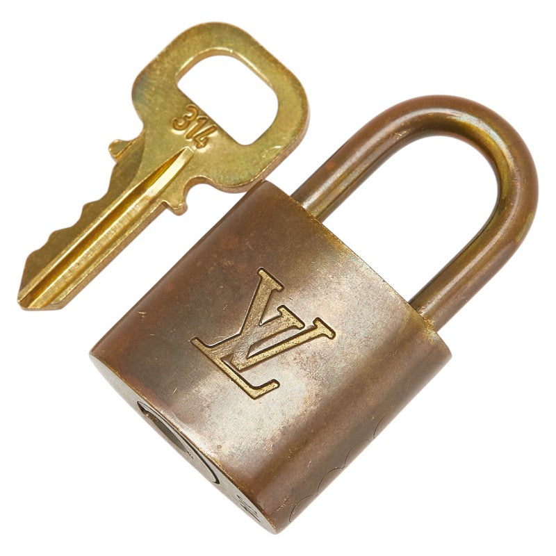 ルイ ヴィトン カデナ 南京錠 キー セット ゴールド メッキ レディース LOUIS VUITTON 【中古】