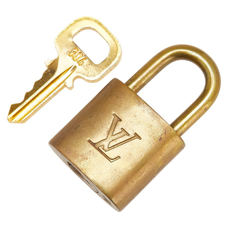 ルイ ヴィトン カデナ 南京錠 キー セット ゴールド メッキ レディース LOUIS VUITTON 【中古】