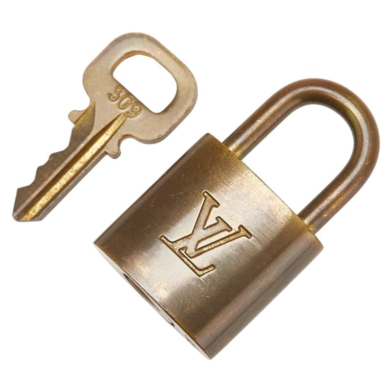 ルイ ヴィトン カデナ 南京錠 キー セット ゴールド メッキ レディース LOUIS VUITTON 【中古】