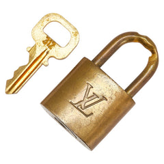 ルイ ヴィトン カデナ 南京錠 キー セット ゴールド メッキ レディース LOUIS VUITTON 【中古】