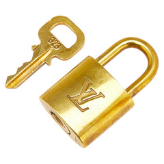 ルイ ヴィトン カデナ 南京錠 キー セット ゴールド メッキ レディース LOUIS VUITTON 【中古】