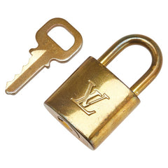 ルイ ヴィトン カデナ 南京錠 キー セット ゴールド メッキ レディース LOUIS VUITTON 【中古】