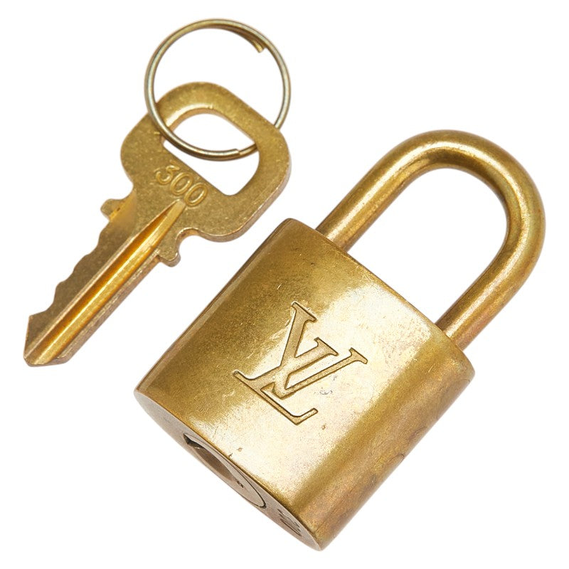 ルイ ヴィトン カデナ 南京錠 キー セット ゴールド メッキ レディース LOUIS VUITTON 【中古】