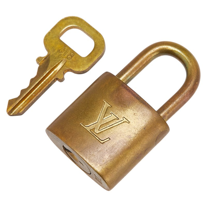 ルイ ヴィトン カデナ 南京錠 キー セット ゴールド メッキ レディース LOUIS VUITTON 【中古】