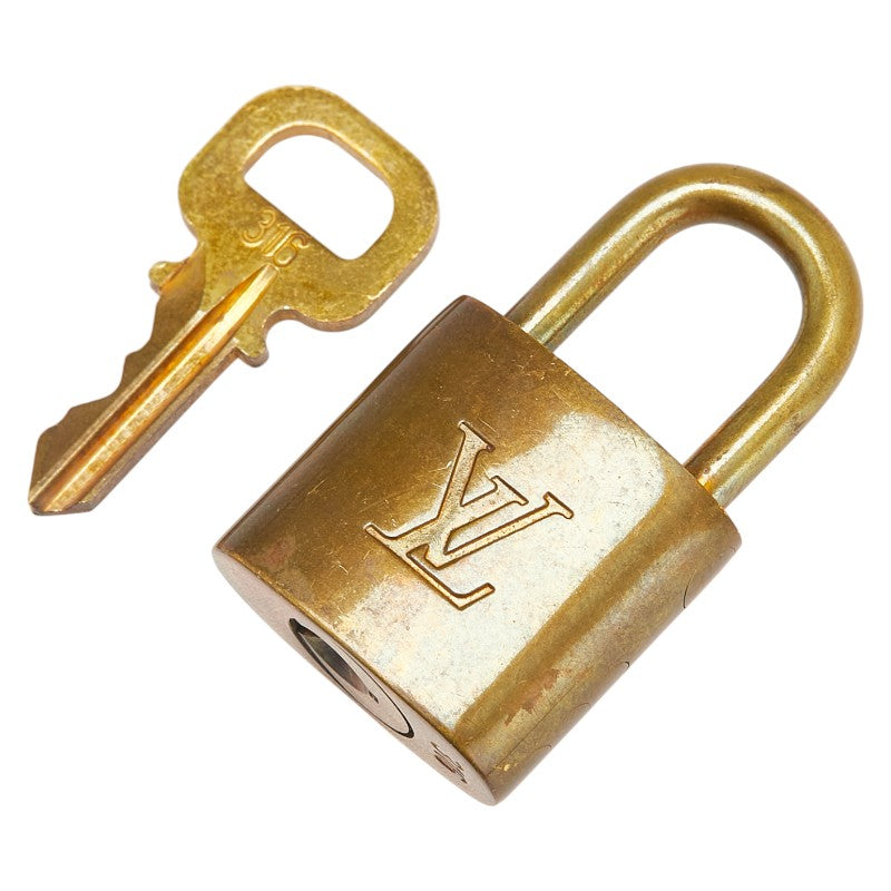 ルイ ヴィトン カデナ 南京錠 キー セット ゴールド メッキ レディース LOUIS VUITTON 【中古】