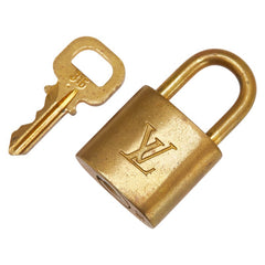 ルイ ヴィトン カデナ 南京錠 キー セット ゴールド メッキ レディース LOUIS VUITTON 【中古】