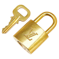 ルイ ヴィトン カデナ 南京錠 キー セット ゴールド メッキ レディース LOUIS VUITTON 【中古】