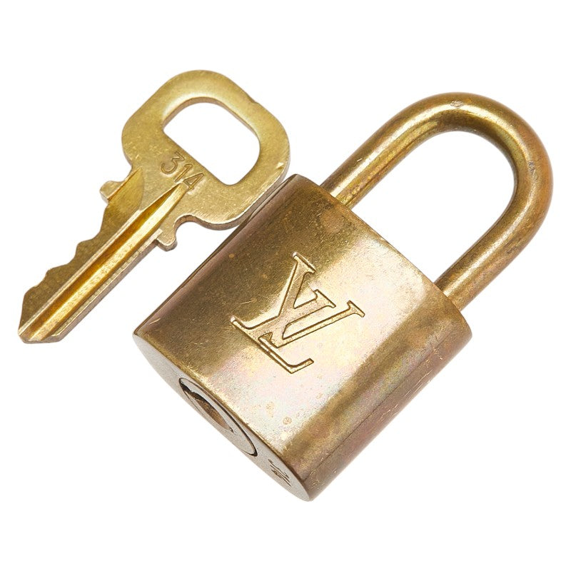 ルイ ヴィトン カデナ 南京錠 キー セット ゴールド メッキ レディース LOUIS VUITTON 【中古】