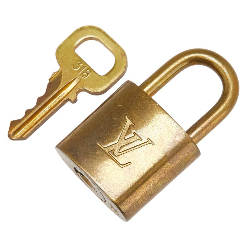 ルイ ヴィトン カデナ 南京錠 キー セット ゴールド メッキ レディース LOUIS VUITTON 【中古】