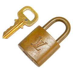 ルイ ヴィトン カデナ 南京錠 キー セット ゴールド メッキ レディース LOUIS VUITTON 【中古】