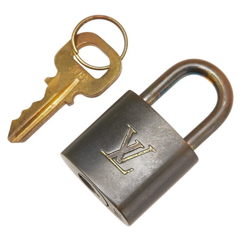 ルイ ヴィトン カデナ 南京錠 キー セット ゴールド メッキ レディース LOUIS VUITTON 【中古】