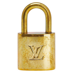 ルイ ヴィトン カデナ 南京錠 キー セット ゴールド メッキ レディース LOUIS VUITTON 【中古】