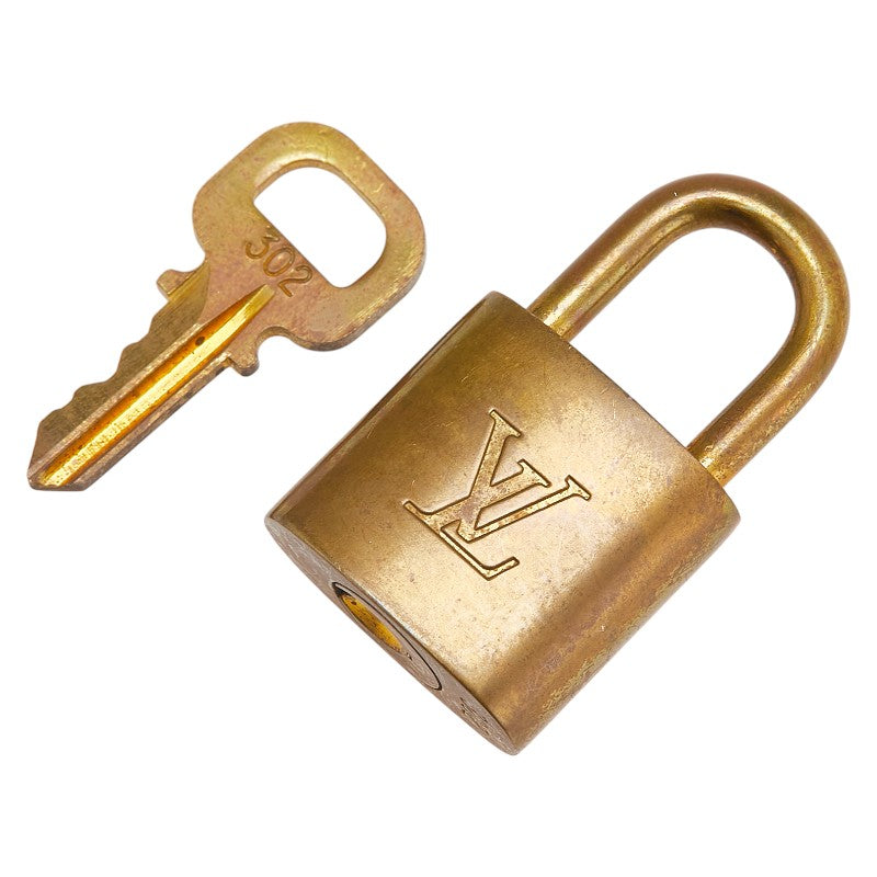 ルイ ヴィトン カデナ 南京錠 キー セット ゴールド メッキ レディース LOUIS VUITTON 【中古】