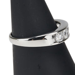 Pt900 プラチナ ダイヤ1.03ct 一文字 リング 指輪 レディース 14号 【中古】