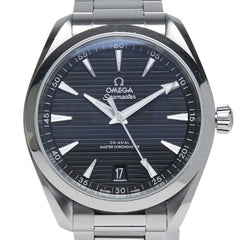 オメガ シーマスター アクアテラ コーアクシャル マスタークロノメーター 腕時計 220.10.41.21.01.001 自動巻き ブラック文字盤 ステンレススチール メンズ OMEGA 【中古】