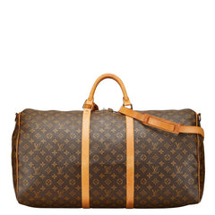 ルイ ヴィトン モノグラム キーポル バンドリエール 60 ボストンバッグ ショルダーバッグ 2WAY M41412 ブラウン PVC レザー レディース LOUIS VUITTON 【中古】