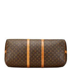 ルイ ヴィトン モノグラム キーポル バンドリエール 60 ボストンバッグ ショルダーバッグ 2WAY M41412 ブラウン PVC レザー レディース LOUIS VUITTON 【中古】