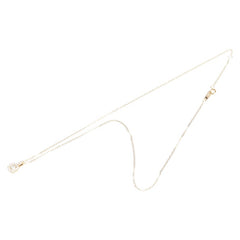 K18YG イエローゴールド ダイヤ0.08ct ダイヤ0.11ct ペンダントネックレス レディース 【中古】
