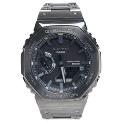 カシオ G-SHOCK Gショック フルメタル 腕時計 GM-B2100-BD-1AJF タフソーラー ブラック文字盤 ステンレススチール メンズ CASIO 【中古】