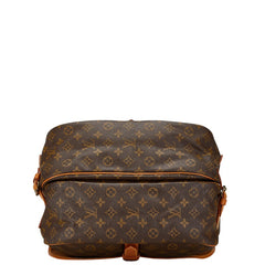 ルイ ヴィトン モノグラム ソミュール30 斜め掛け ショルダーバッグ M42256 ブラウン PVC レザー レディース LOUIS VUITTON 【中古】