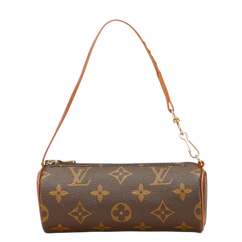 ルイ ヴィトン モノグラム パピヨン付属 ポーチ ブラウン PVC レザー レディース LOUIS VUITTON 【中古】